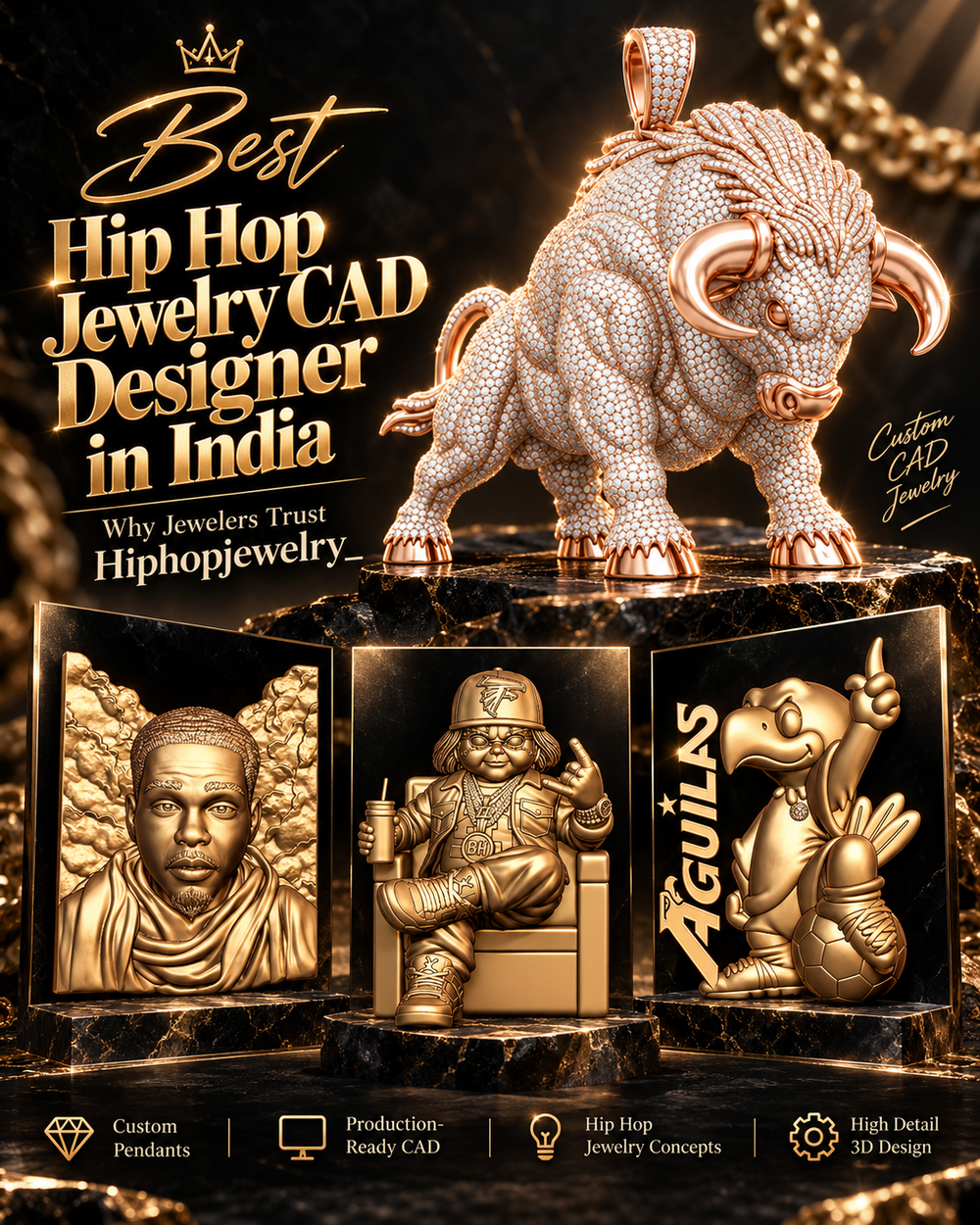 Best Hip Hop Jewelry CAD Designer in India Why Jewelers Trust Hiphopjewelry_