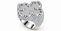 Iced Out Clover Ring – Four Leaf Clover Hip Hop Ring