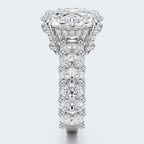 Celestia Oval Halo Moissanite Statement Ring – Gold Plated 925 Silver