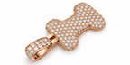 Iced Out Dog Bone Pendant – Pave Bone Charm Pendant