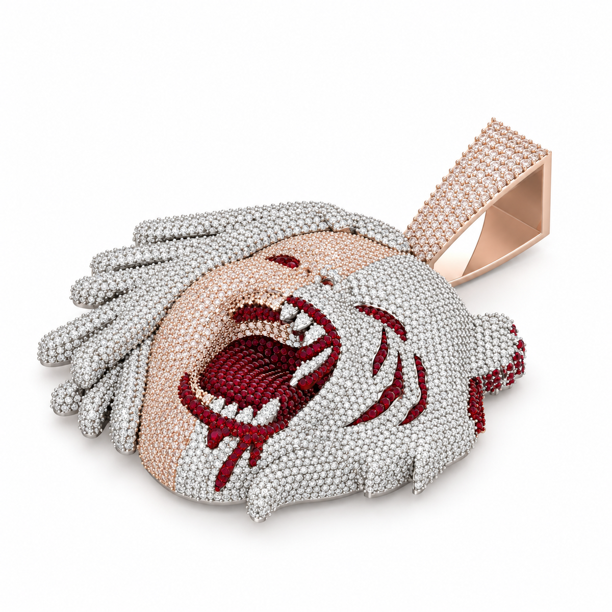 Tee Grizzley Half Men Half Beast Diamond HipHop Pendant