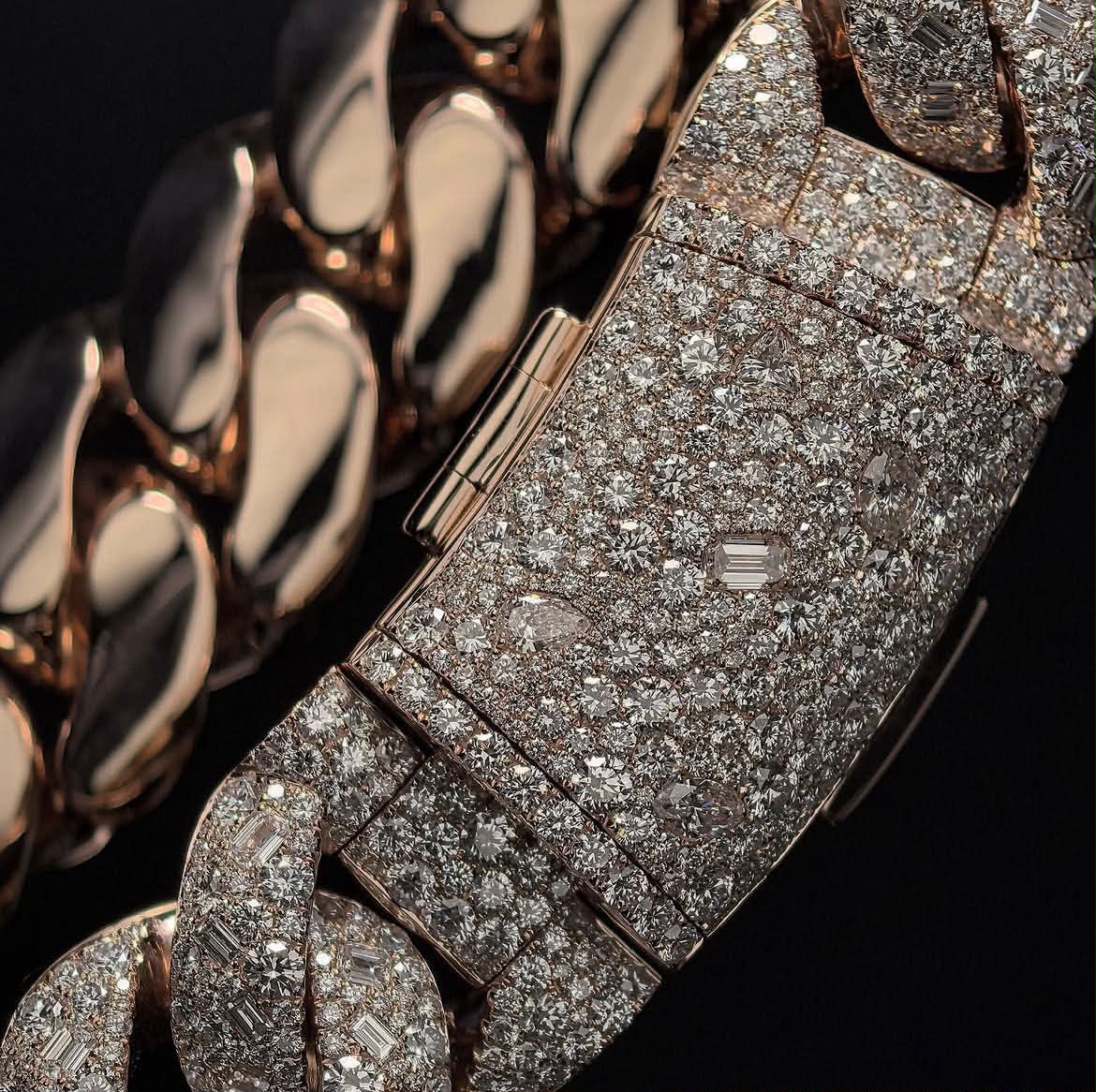 Mosaic Cuban Chain – Iced Out Hip Hop Diamond Chain