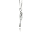 Moissanite Pavé Tennis Racket Pendant – Gold Plated 925 Silver
