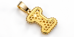 Iced Out Dog Bone Pendant – Pave Bone Charm Pendant