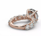 Graduated Round Moissanite Solitaire Engagement Ring – Gold Plated 925 Silver