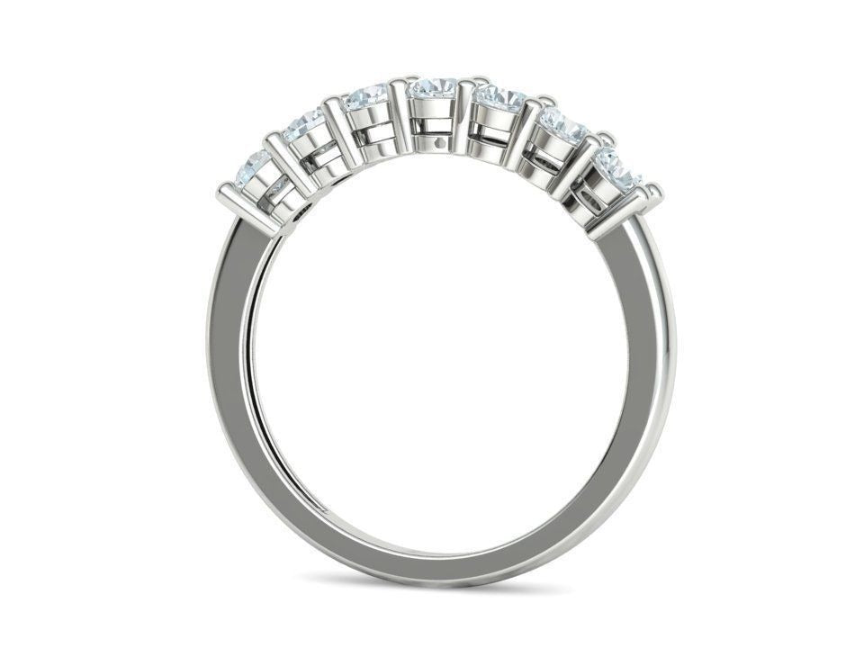 Seven Stone Diamond Band Ring