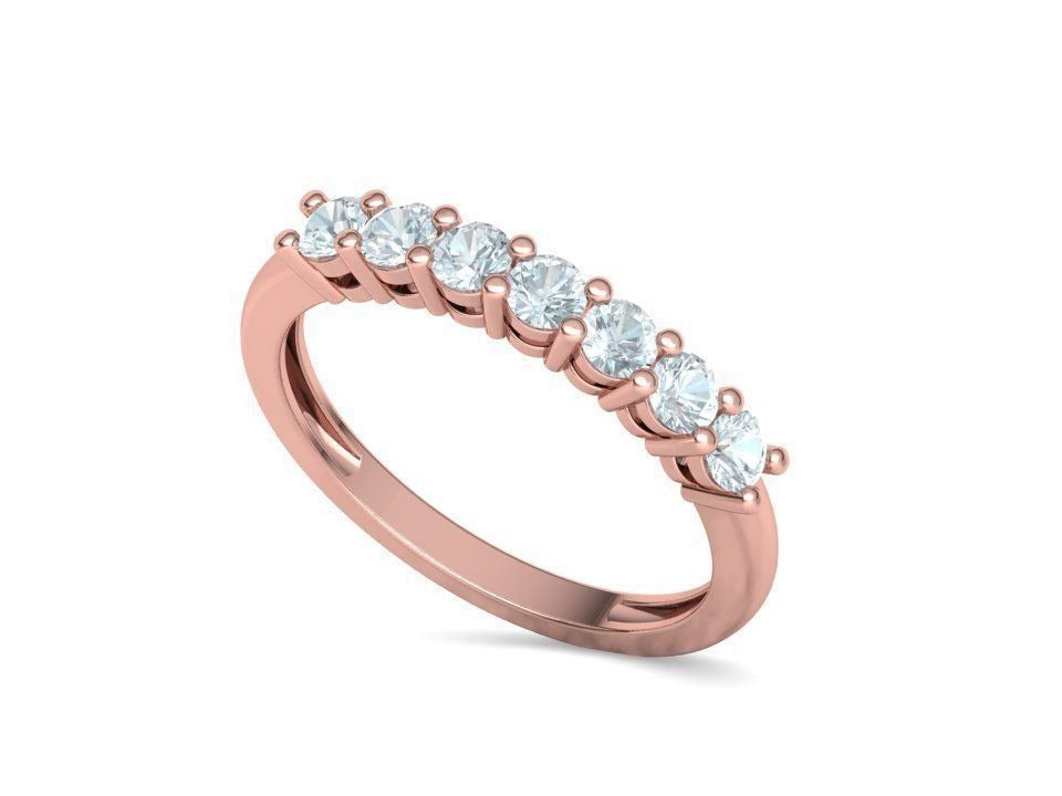 Seven Stone Diamond Band Ring