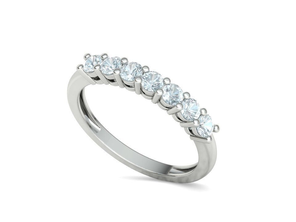 Seven Stone Diamond Band Ring