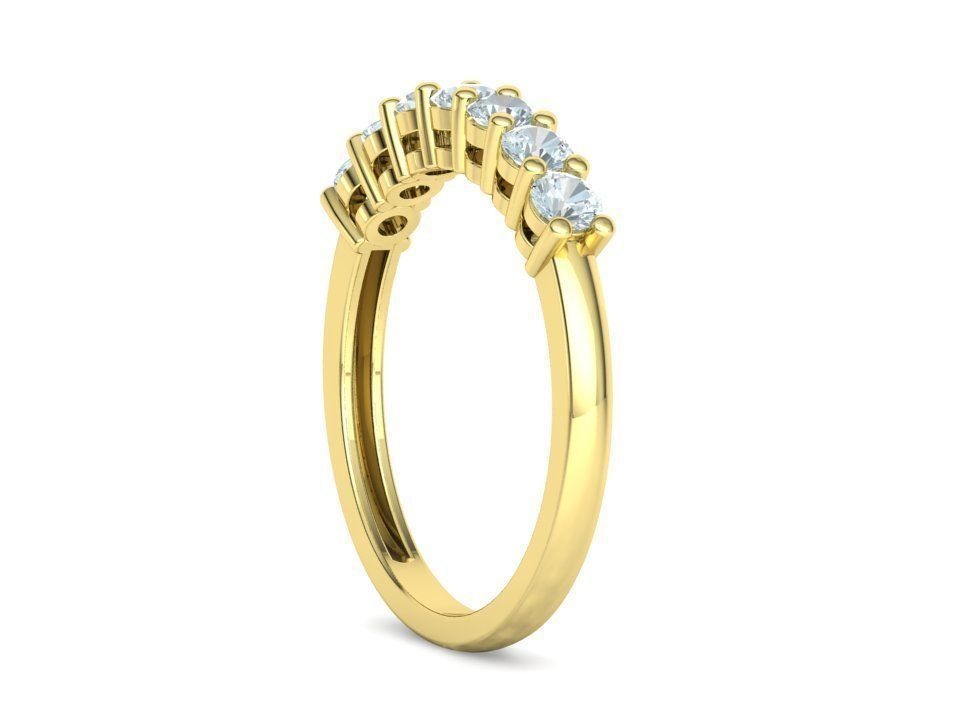 Seven Stone Diamond Band Ring
