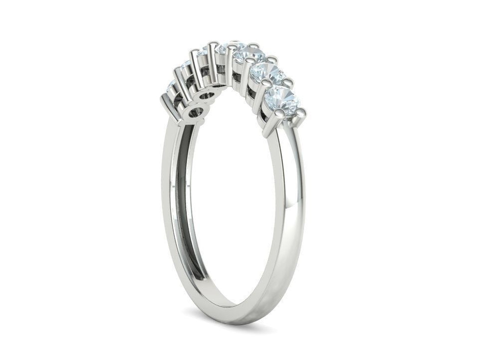 Seven Stone Diamond Band Ring