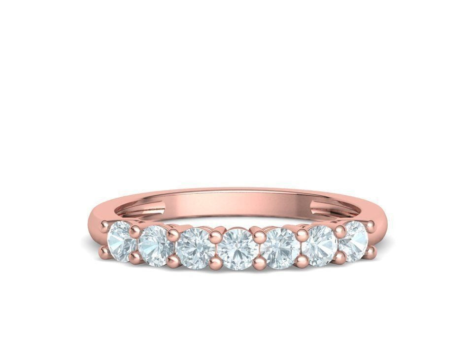 Seven Stone Diamond Band Ring