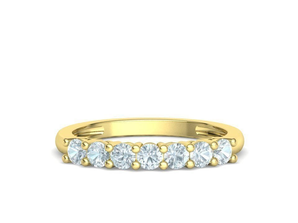 Seven Stone Diamond Band Ring