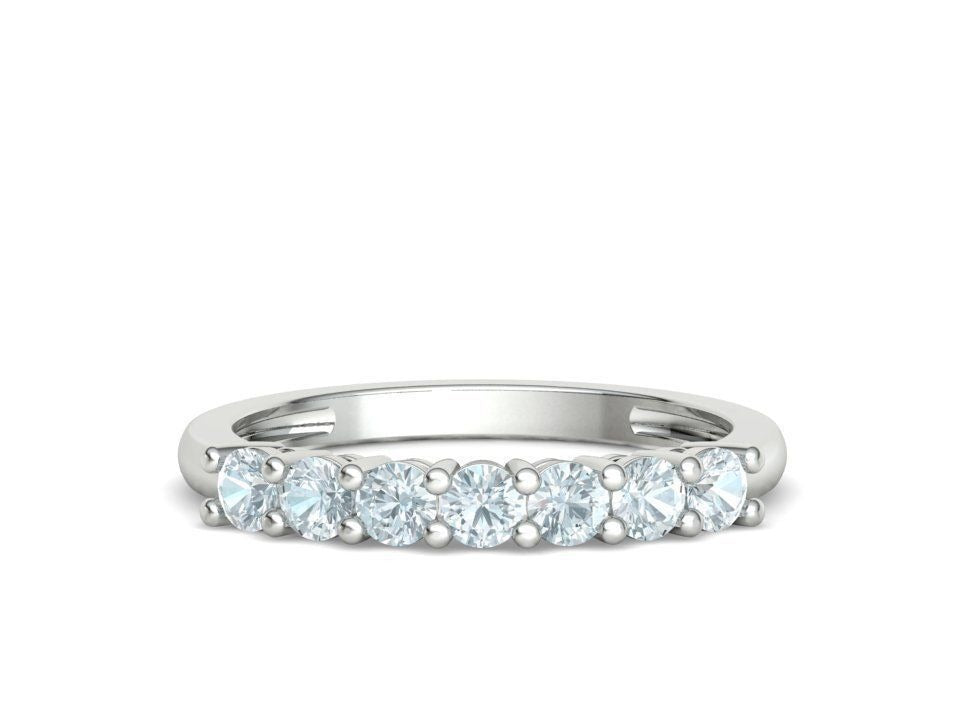 Seven Stone Diamond Band Ring