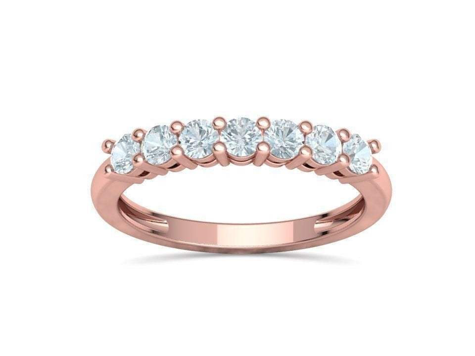 Seven Stone Diamond Band Ring