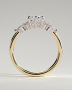 Oval Diamond Engagement Ring in 18K Yellow Gold