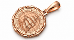 Yellow Gold Large Nautical Compass Medallion Pendant Charm