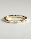 Clustered Hammer Set Moissanite Wedding Band – 18K Yellow, White & Rose Gold