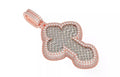 Iced Out Baguette Cross Pendant – Clover Cross Hip Hop Pendant