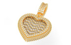 Iced Out Pave Heart Pendant – Classic Heart Hip Hop Pendant
