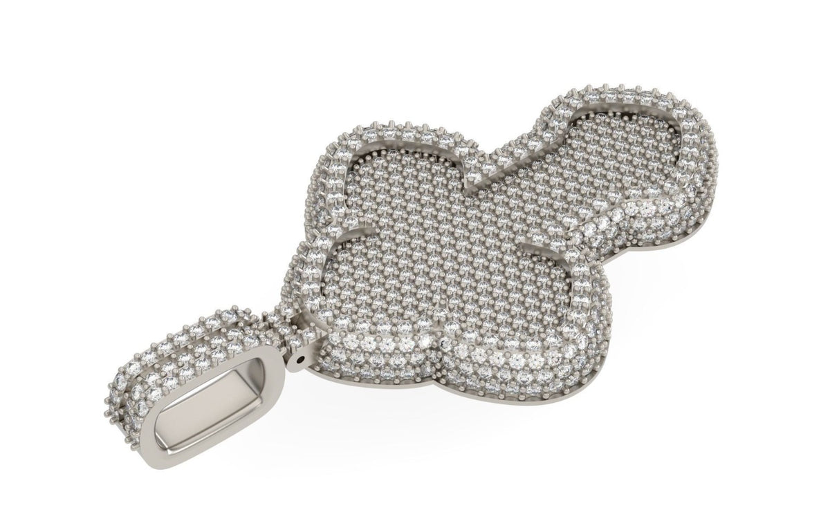 Iced Out Bubble Cross Pendant – Puffy Cross Hip Hop Pendant