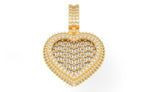 Iced Out Pave Heart Pendant – Classic Heart Hip Hop Pendant