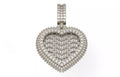 Iced Out Pave Heart Pendant – Classic Heart Hip Hop Pendant