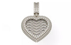Iced Out Pave Heart Pendant – Classic Heart Hip Hop Pendant
