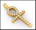 Iced Out Ankh Pendant – Ankh Cross Hip Hop Pendant